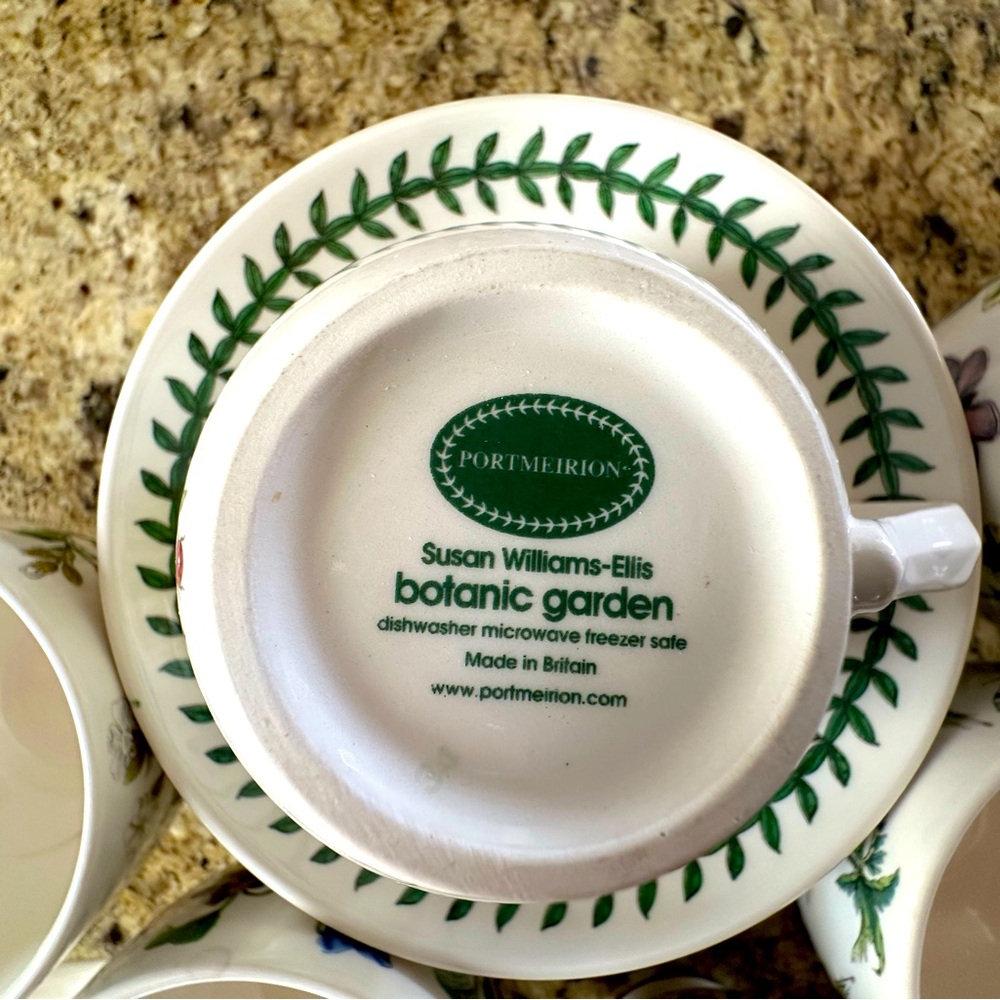 Portmeirion Cups and Saucers